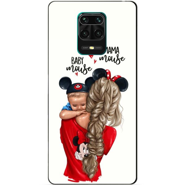 

Силиконовый бампер чехол Candy для Xiaomi Redmi Note 9s/Note 9 Pro с рисунком Мама и малыш