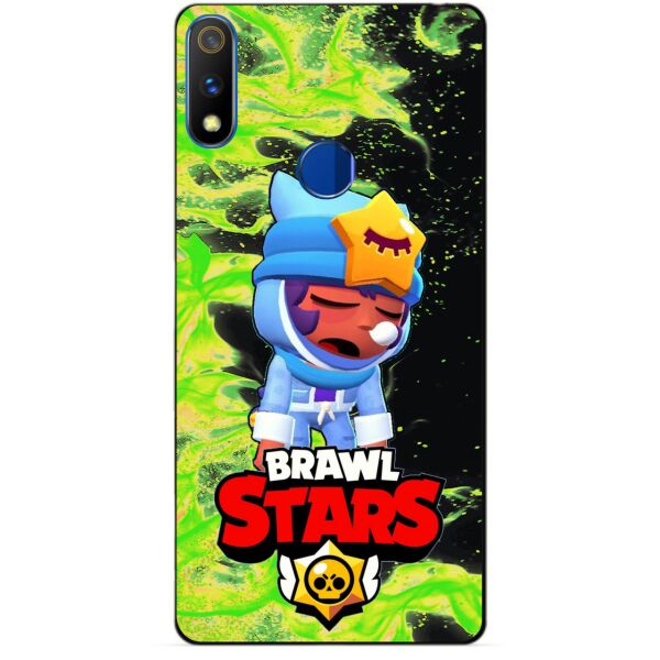 

Силиконовый чехол бампер Candy для Realme 3 Pro с Героем Brawl Stars Сонный Сэнди