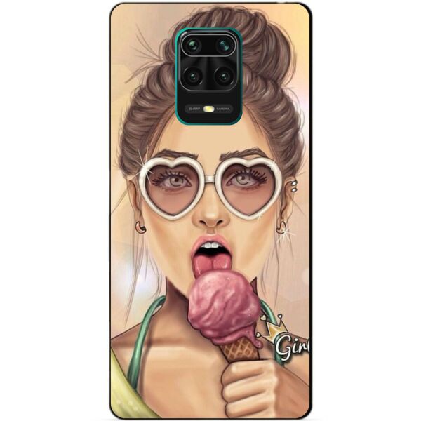 

Силиконовый бампер чехол Candy для Xiaomi Redmi Note 9s/Note 9 Pro с рисунком Мороженое