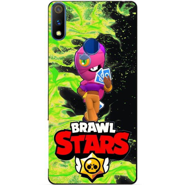 

Силиконовый чехол бампер Candy для Realme 3 Pro с Героем Brawl Stars Тара