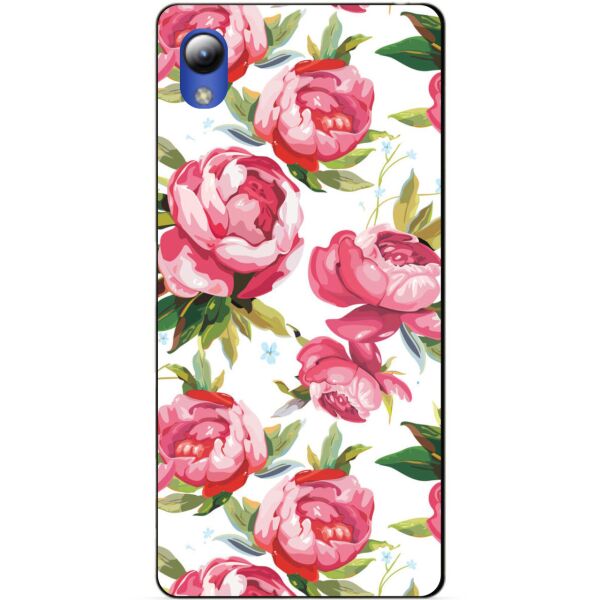 

Чехол силиконовый Candy для ZTE Blade L8 с рисунком Пионы