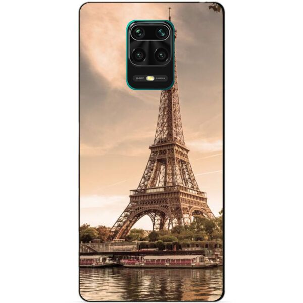 

Силиконовый бампер чехол Candy для Xiaomi Redmi Note 9s/Note 9 Pro с рисунком Париж