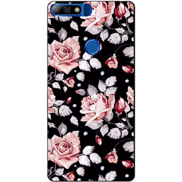 

Силиконовый бампер чехол Candy для Huawei Y7 Prime 2018 с рисунком Розы