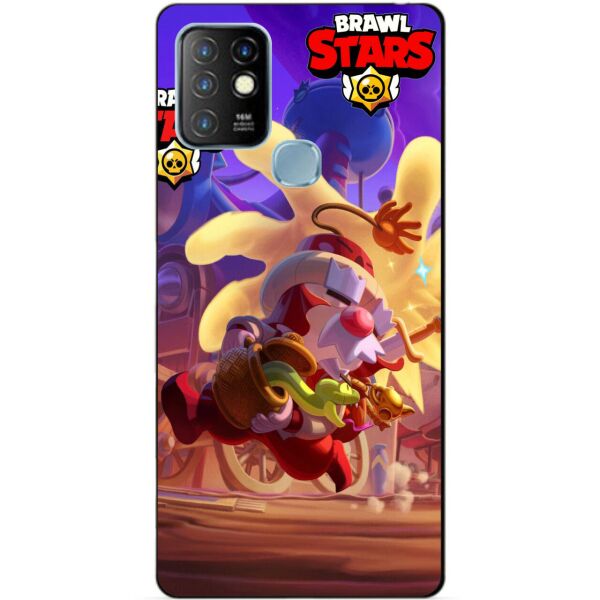 

Силиконовый бампер чехол Candy для Infinix Hot 10 Lite Бравл Старс Базар Тары Гэйл