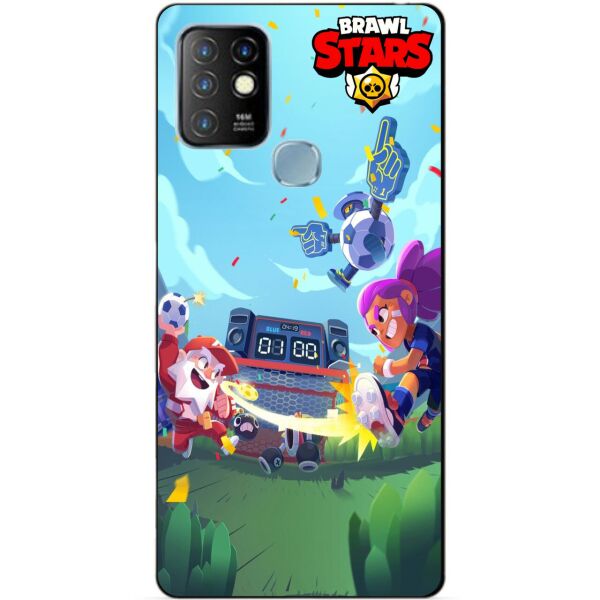 

Силиконовый бампер чехол Candy для Infinix Hot 10 Lite Бравл Старс Броулбол