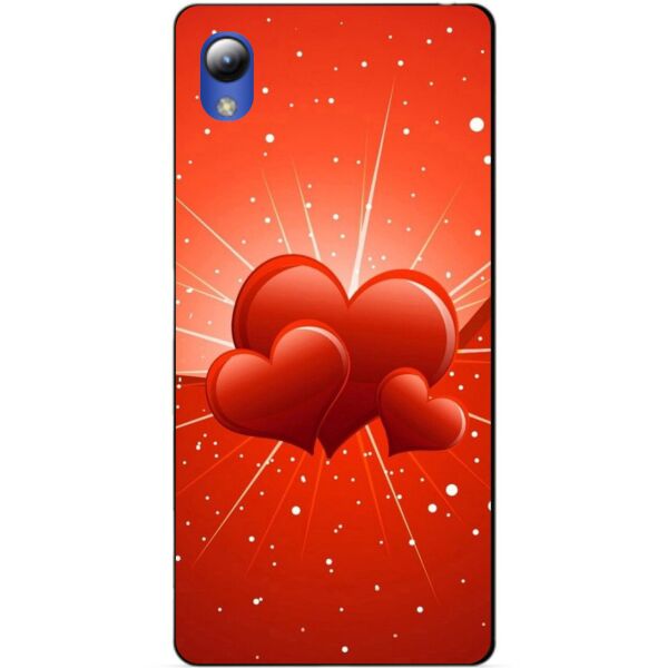 

Чехол силиконовый Candy для ZTE Blade L8 с рисунком Сердечки