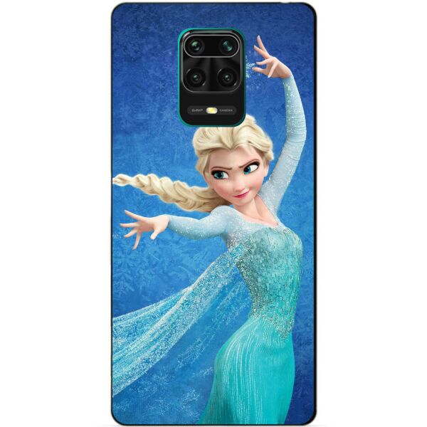 

Силиконовый бампер чехол Candy для Xiaomi Redmi Note 9s/Note 9 Pro с рисунком Эльза