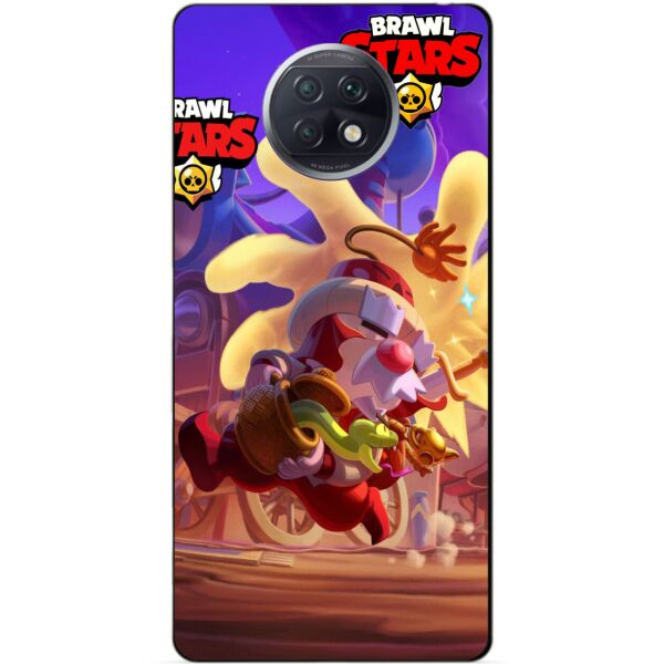

Силиконовый бампер чехол Candy для Xiaomi Redmi Note 9t Бравл Старс Базар Тары Гэйл