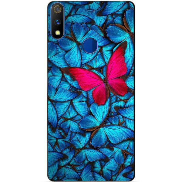 

Силиконовый чехол бампер Candy для Realme 3 Pro с рисунком Бабочки