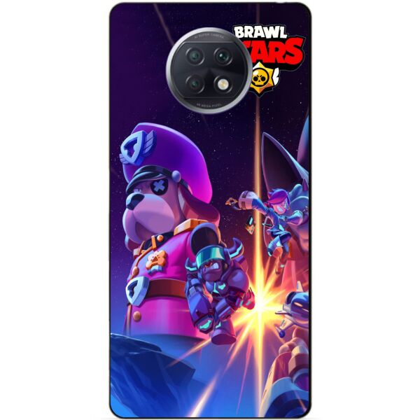 

Силиконовый бампер чехол Candy для Xiaomi Redmi Note 9t Бравл Старс Космоопера старр