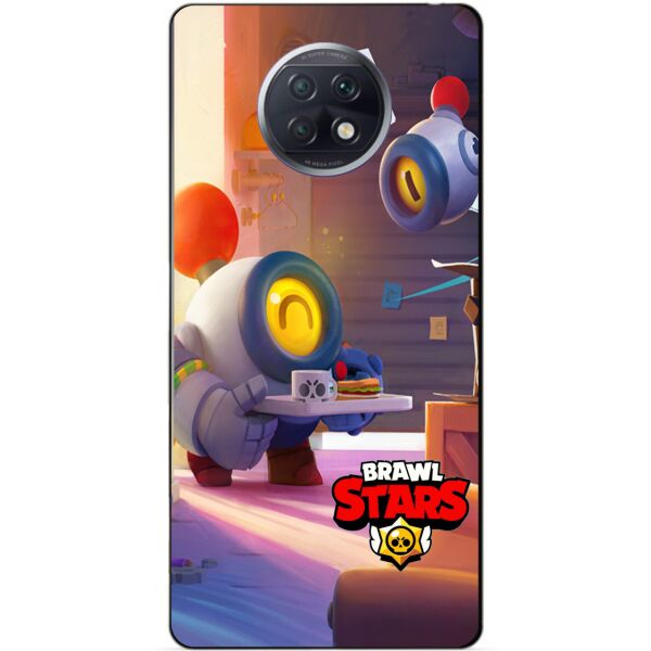 

Силиконовый бампер чехол Candy для Xiaomi Redmi Note 9t Бравл Старс Столкновение Нани