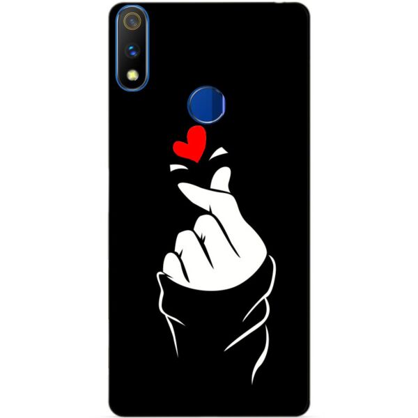 

Силиконовый чехол бампер Candy для Realme 3 Pro с рисунком Знак любви
