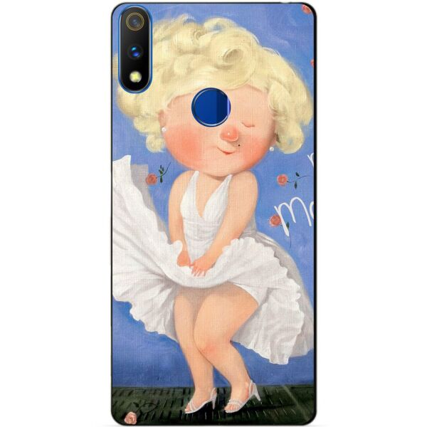 

Силиконовый чехол бампер Candy для Realme 3 Pro с рисунком Монро Гапчинская