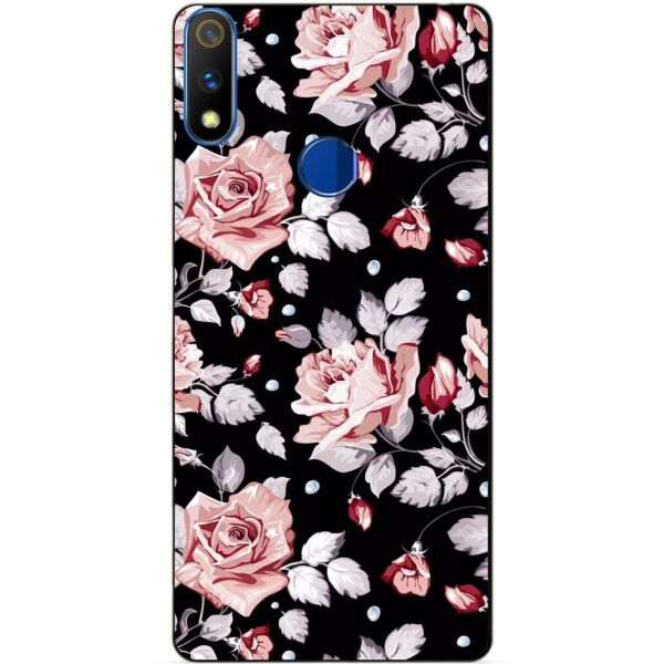 

Силиконовый чехол бампер Candy для Realme 3 Pro с рисунком Розы