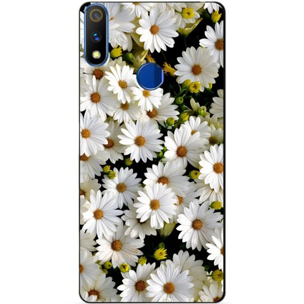 

Силиконовый чехол бампер Candy для Realme 3 Pro с рисунком Ромашки
