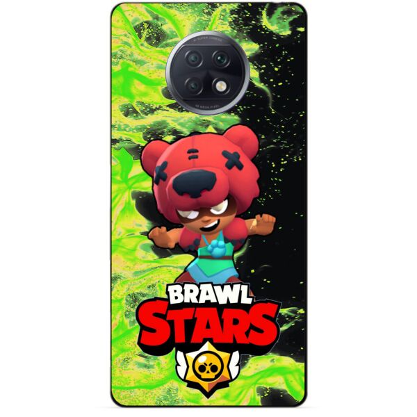 

Силиконовый бампер чехол Candy для Xiaomi Redmi Note 9t с Героем Бравл Старс Нита