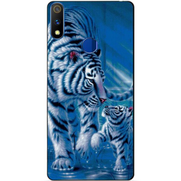 

Силиконовый чехол бампер Candy для Realme 3 Pro с рисунком Тигры