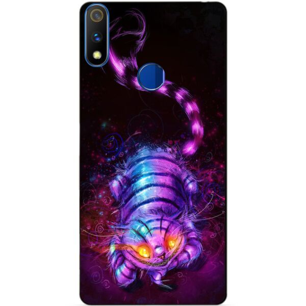 

Силиконовый чехол бампер Candy для Realme 3 Pro с рисунком Чеширский кот