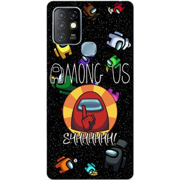 

Силиконовый бампер чехол Candy для Infinix Hot 10 Lite с рисунком Among Us