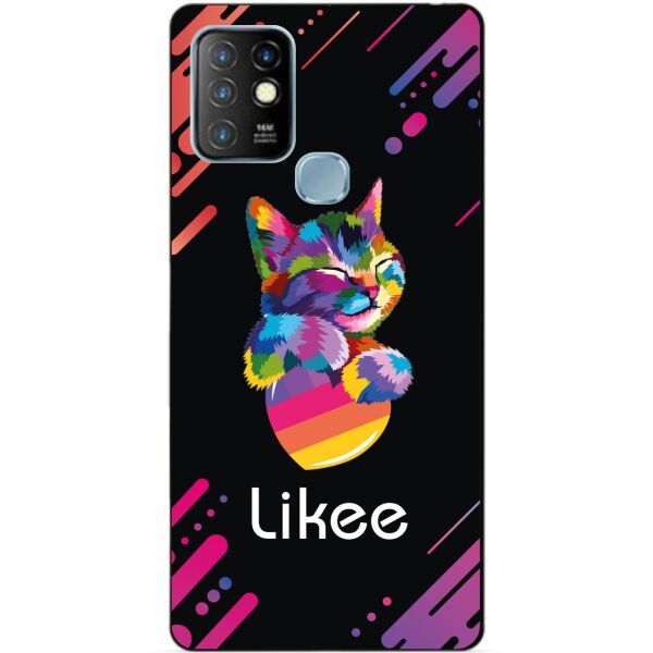 

Силиконовый бампер чехол Candy для Infinix Hot 10 Lite с рисунком Likee
