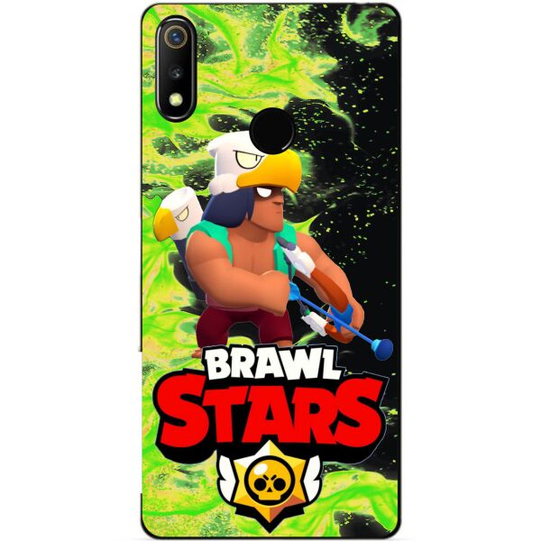 

Силиконовый чехол бампер Candy для Realme 3 с Героем Brawl Stars Бо