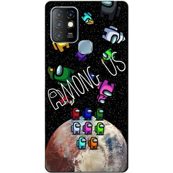 

Силиконовый бампер чехол Candy для Infinix Hot 10 Lite с рисунком Амонг Ас