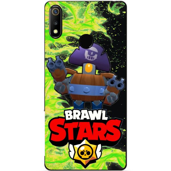 

Силиконовый чехол бампер Candy для Realme 3 с Героем Brawl Stars Деррил