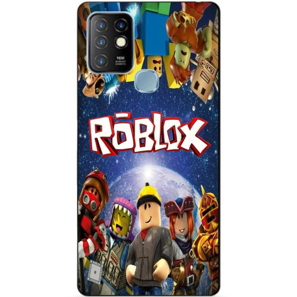 

Силиконовый бампер чехол Candy для Infinix Hot 10 Lite с рисунком Роблокс