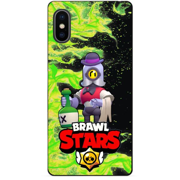 

Силиконовый бампер чехол Candy для Iphone 10 X с Героем Brawl Stars Барли