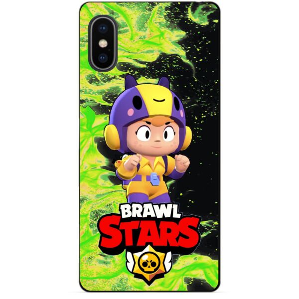 

Силиконовый бампер чехол Candy для Iphone 10 X с Героем Brawl Stars Беа