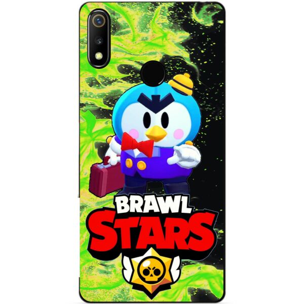

Силиконовый чехол бампер Candy для Realme 3 с Героем Brawl Stars Мистер П.