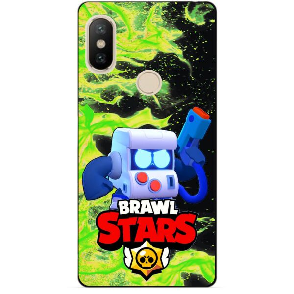 

Силиконовый бампер чехол Candy для Xiaomi Redmi S2 с Героем Бравл Старс 8-Бит