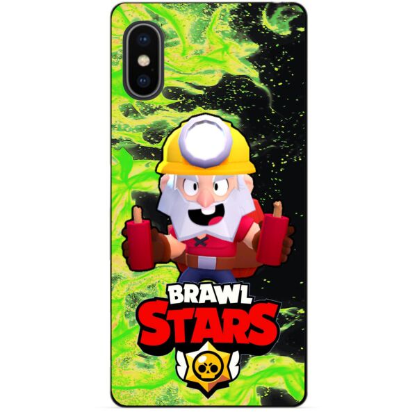 

Силиконовый бампер чехол Candy для Iphone 10 X с Героем Brawl Stars Динамайк