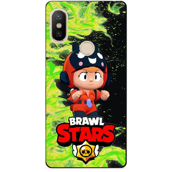 

Силиконовый бампер чехол Candy для Xiaomi Redmi S2 с Героем Бравл Старс Беа снайпер