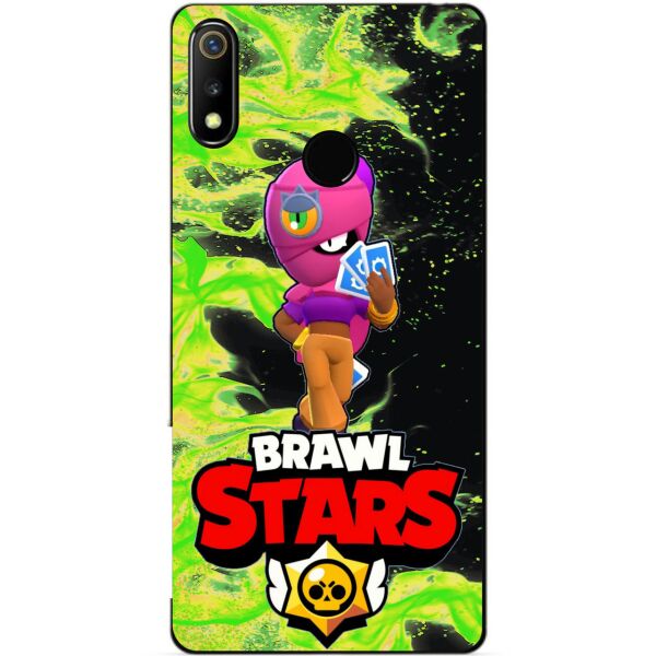 

Силиконовый чехол бампер Candy для Realme 3 с Героем Brawl Stars Тара