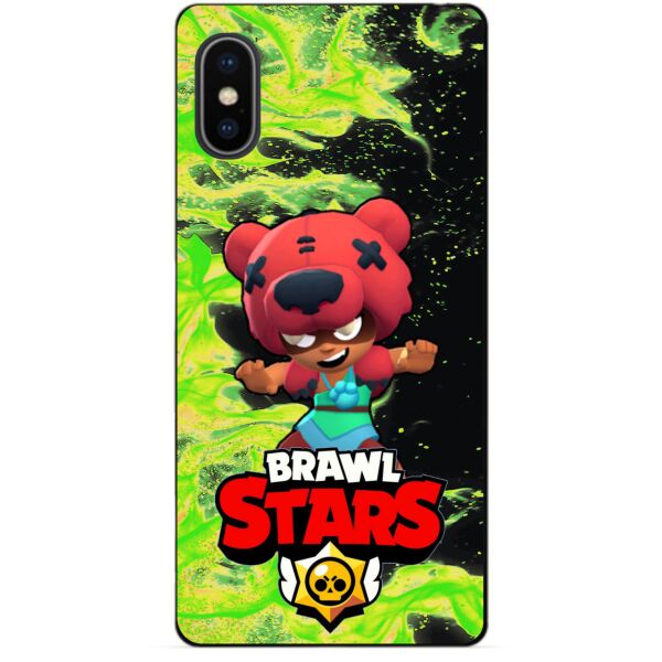 

Силиконовый бампер чехол Candy для Iphone 10 X с Героем Brawl Stars Нита