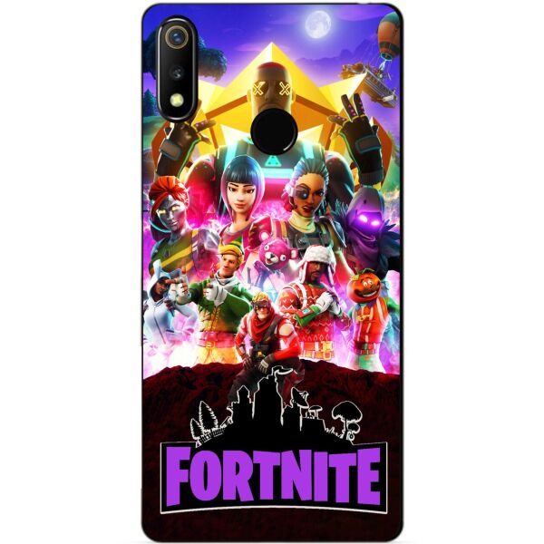 

Силиконовый чехол бампер Candy для Realme 3 с рисунком Fortnite