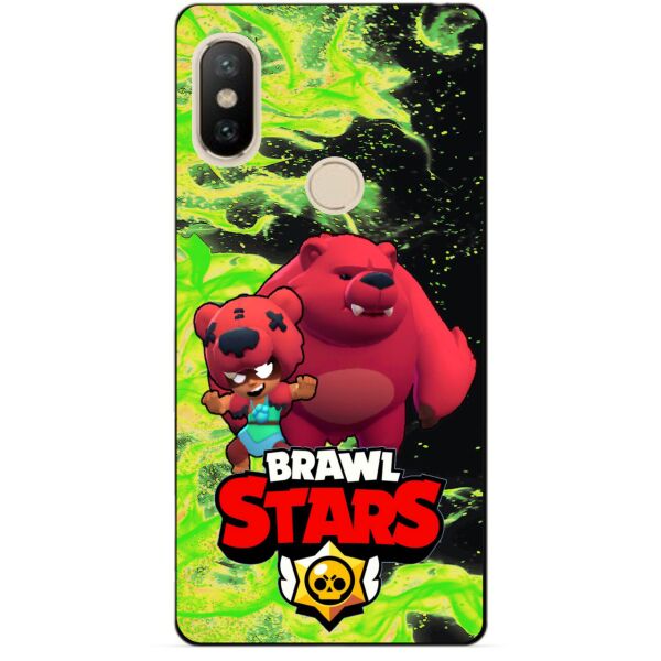 

Силиконовый бампер чехол Candy для Xiaomi Redmi S2 с Героем Бравл Старс Нита Мишка