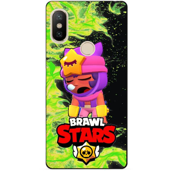 

Силиконовый бампер чехол Candy для Xiaomi Redmi S2 с Героем Бравл Старс Сэнди