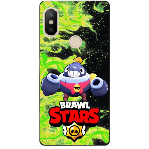 

Силиконовый бампер чехол Candy для Xiaomi Redmi S2 с Героем Бравл Старс Тик