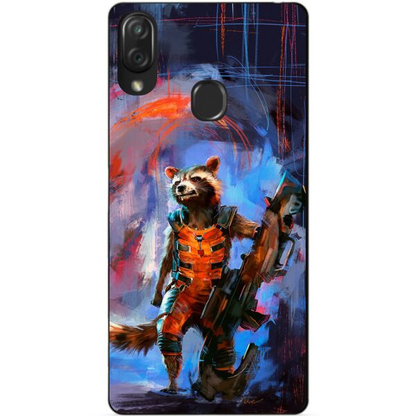 

Чехол силиконовый Candy для ZTE Blade V10 Vita с рисунком Реактивный Енот