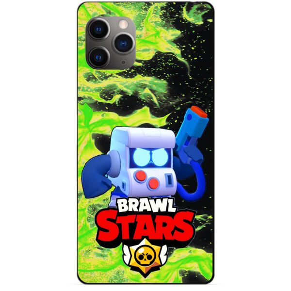 

Силиконовый бампер чехол Candy для Iphone 11 Pro с Героем Brawl Stars 8-Бит