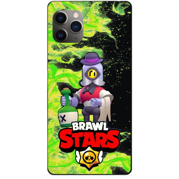 

Силиконовый бампер чехол Candy для Iphone 11 Pro с Героем Brawl Stars Барли