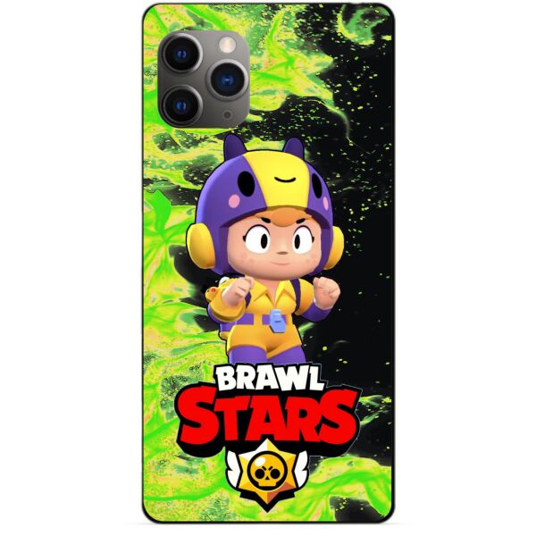

Силиконовый бампер чехол Candy для Iphone 11 Pro с Героем Brawl Stars Беа