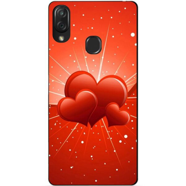 

Чехол силиконовый Candy для ZTE Blade V10 Vita с рисунком Сердечки