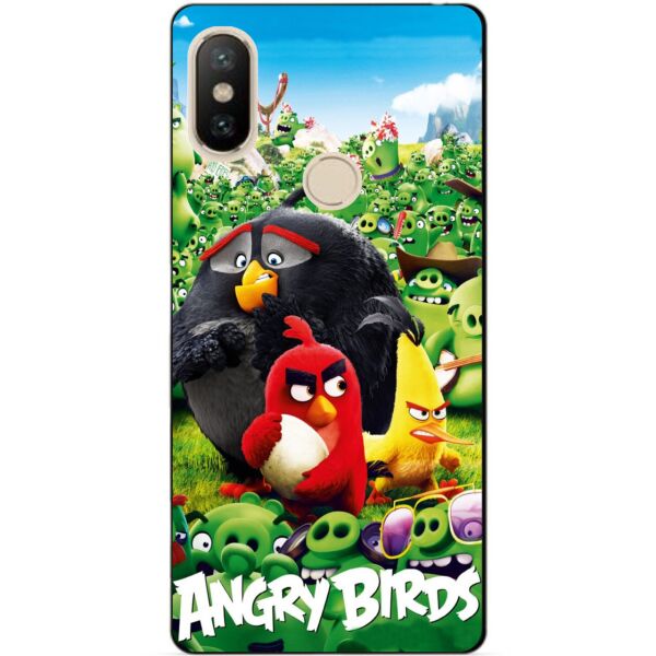 

Силиконовый бампер чехол Candy для Xiaomi Redmi S2 с рисунком Angry Birds свиньи
