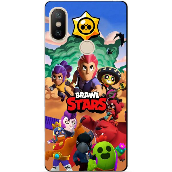

Силиконовый бампер чехол Candy для Xiaomi Redmi S2 с рисунком Brawl Stars