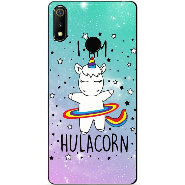 

Силиконовый чехол бампер Candy для Realme 3 с рисунком Единорог