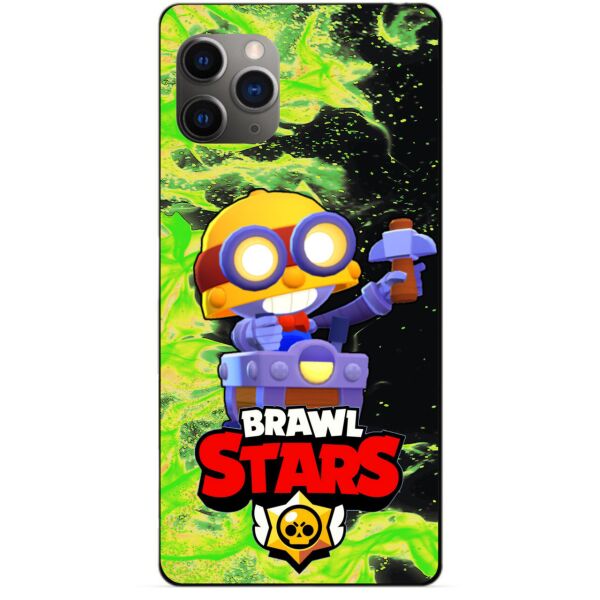 

Силиконовый бампер чехол Candy для Iphone 11 Pro с Героем Brawl Stars Карл