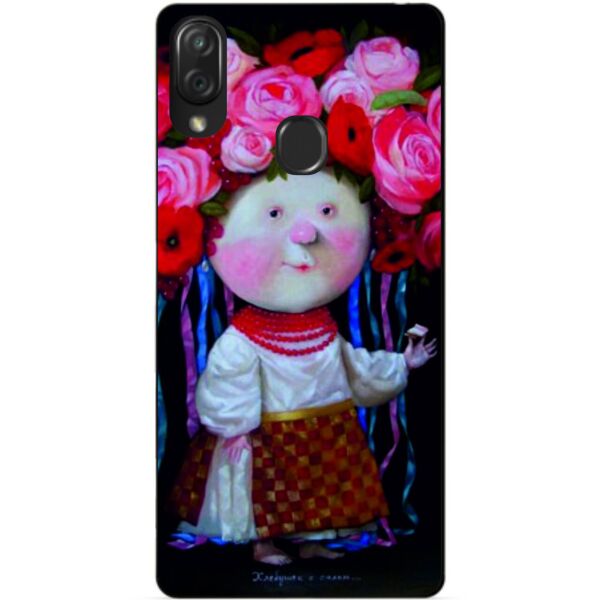 

Чехол силиконовый Candy для ZTE Blade V10 Vita с рисунком Украиночка Гапчинская